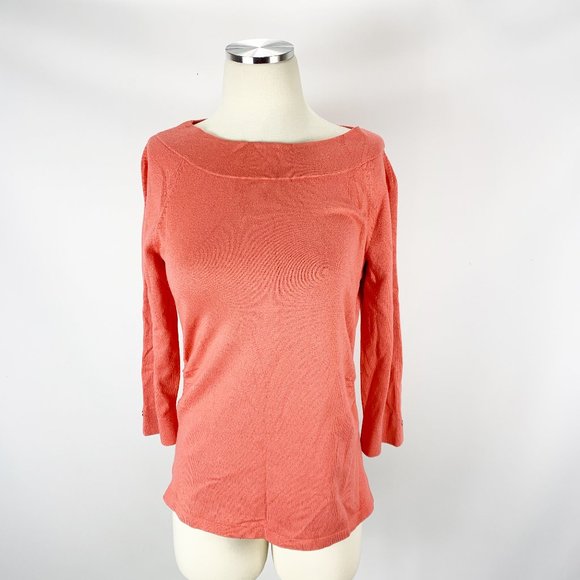 Ann Taylor Sweaters - Ann Taylor Cashmere Silk Peach Medium Sweater
